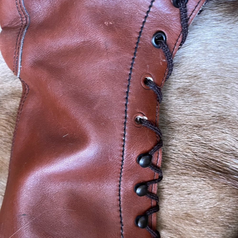 70s Vintage Thom Mcan Lace Up GoGo Boots w Gummy Sole - Picture 5 of 13